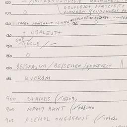 Eastern questionnaire, answ...