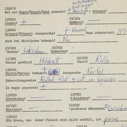 Western questionnaire, answ...