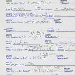 Western questionnaire, answ...