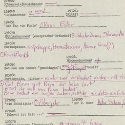 Western questionnaire, answ...