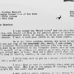 Letter from Gunnar Myrdal t...