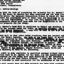 Letter from Frederick P. Ke...