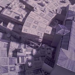 Model, aerial view.