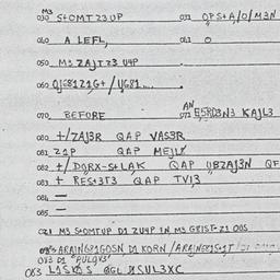 Eastern questionnaire, answ...