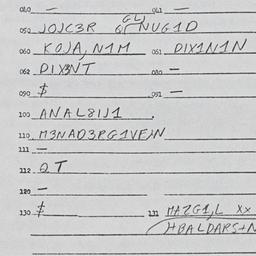 Eastern questionnaire, answ...