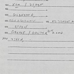 Eastern questionnaire, answ...