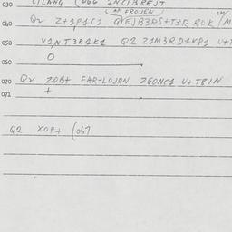 Eastern questionnaire, answ...