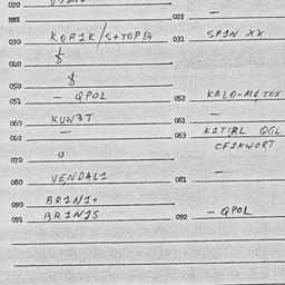 Eastern questionnaire, answ...