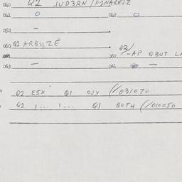 Eastern questionnaire, answ...