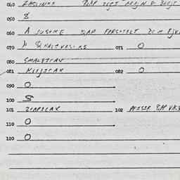 Eastern questionnaire, answ...