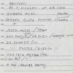 Eastern questionnaire, answ...