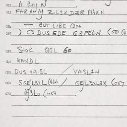 Eastern questionnaire, answ...