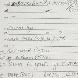 Eastern questionnaire, answ...