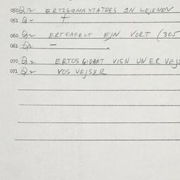 Eastern questionnaire, answ...