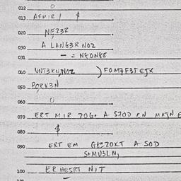 Eastern questionnaire, answ...