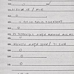 Eastern questionnaire, answ...