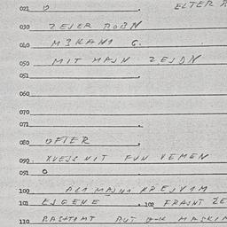 Eastern questionnaire, answ...