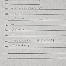 Eastern questionnaire, answ...