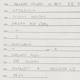 Eastern questionnaire, answ...