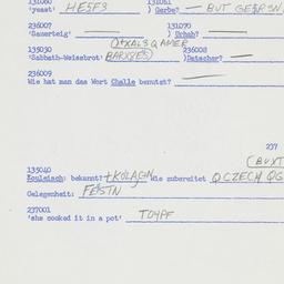 Western questionnaire, answ...