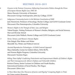 Schedules, Human Rights, se...