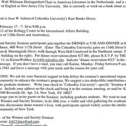 Announcements, 2003-02-03. ...