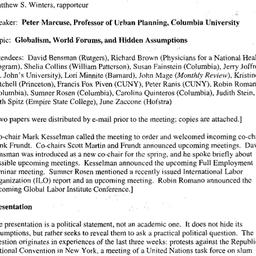 Minutes, 2004-09-20. Global...