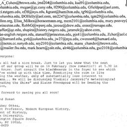 Announcements, 2005-02-14. ...