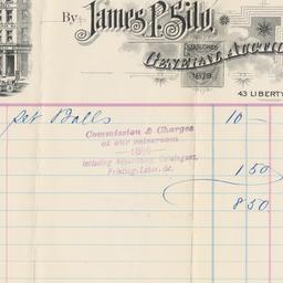 James P. Silo. Bill or receipt