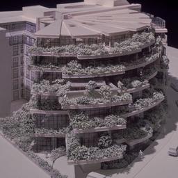 Model, exterior view.