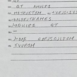 Eastern questionnaire, answ...