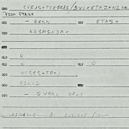 Eastern questionnaire, answ...