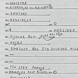 Eastern questionnaire, answ...
