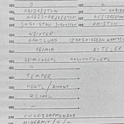 Eastern questionnaire, answ...