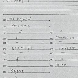 Eastern questionnaire, answ...