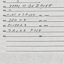 Eastern questionnaire, answ...