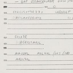 Eastern questionnaire, answ...