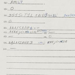 Eastern questionnaire, answ...