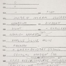 Eastern questionnaire, answ...