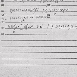 Eastern questionnaire, answ...