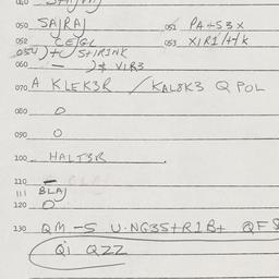 Eastern questionnaire, answ...