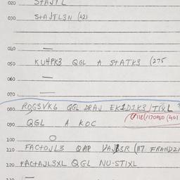 Eastern questionnaire, answ...