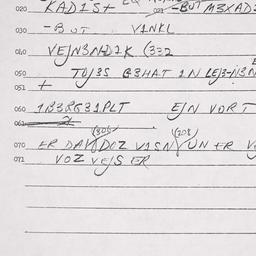 Eastern questionnaire, answ...