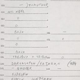 Eastern questionnaire, answ...