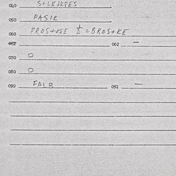 Eastern questionnaire, answ...