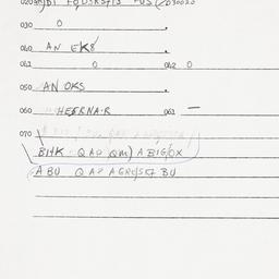 Eastern questionnaire, answ...