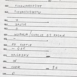 Eastern questionnaire, answ...