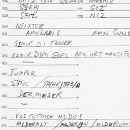 Eastern questionnaire, answ...