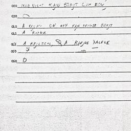 Eastern questionnaire, answ...