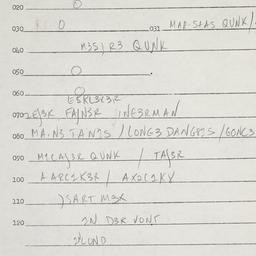 Eastern questionnaire, answ...